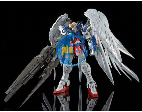 Brand New P-BANDAI RG 1/144 WING GUNDAM ZERO EW & DREI ZWERG [TITANIUM FINISH]