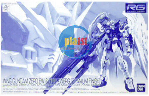 Brand New P-BANDAI RG 1/144 WING GUNDAM ZERO EW & DREI ZWERG [TITANIUM FINISH]