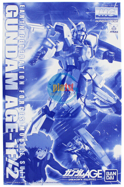 Brand New P-BANDAI MG 1/100 Gundam Age Age-1F/2 Earth Federation Forces