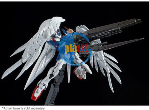 Brand New P-BANDAI RG 1/144 WING GUNDAM ZERO EW & DREI ZWERG [TITANIUM FINISH]