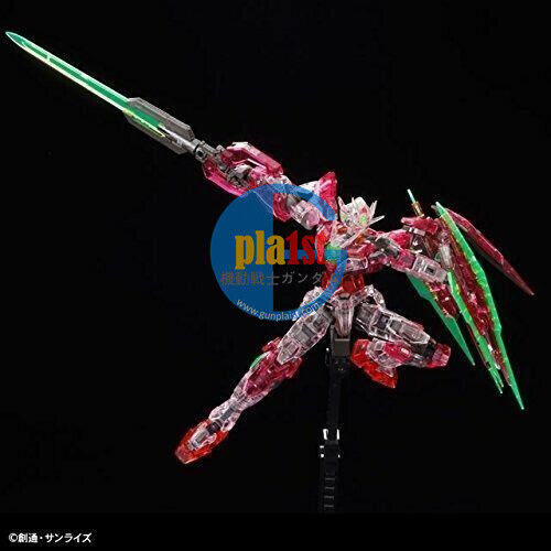 Brand New P-BANDAI RG 1/144 Gundam Base Limited RX-0 00 Qan[T] Trans-AM Clear