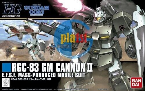 Brand New Unopen BANDAI HG 1/144 HGUC 125 GM CANNON II 2 Plastic Model Kit