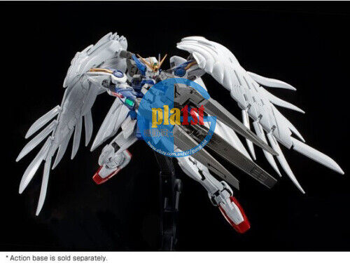 Brand New P-BANDAI RG 1/144 WING GUNDAM ZERO EW & DREI ZWERG [TITANIUM FINISH]