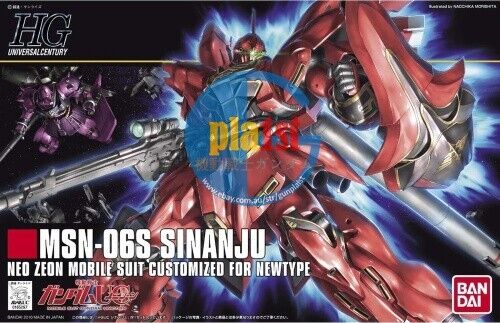 Brand New BANDAI HG 1/144 HGUC 116 MSN-06S Sinanju Plastic Model Kit