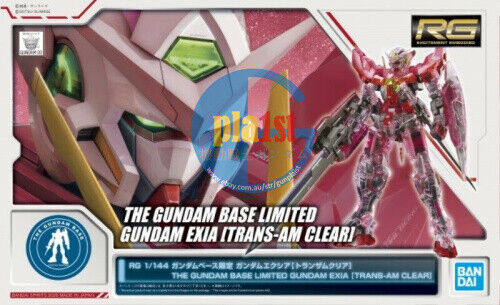 Brand New P-BANDAI RG 1/144 Gundam Base Gundam EXIA TRANS-AM CLEAR Ver.